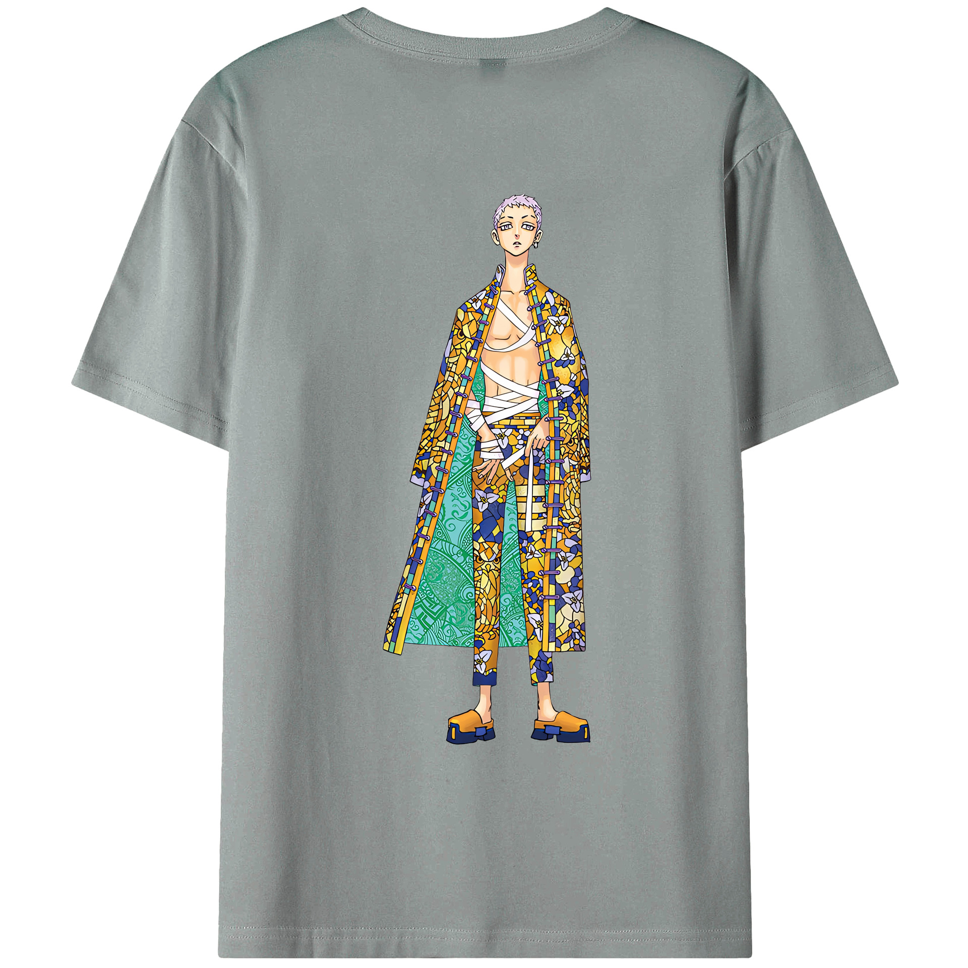 （画像用） 東京リベンジャーズ Tokyo Revengers 綿100％ メンズ半袖Tシャツ（バックプリント） 通気性